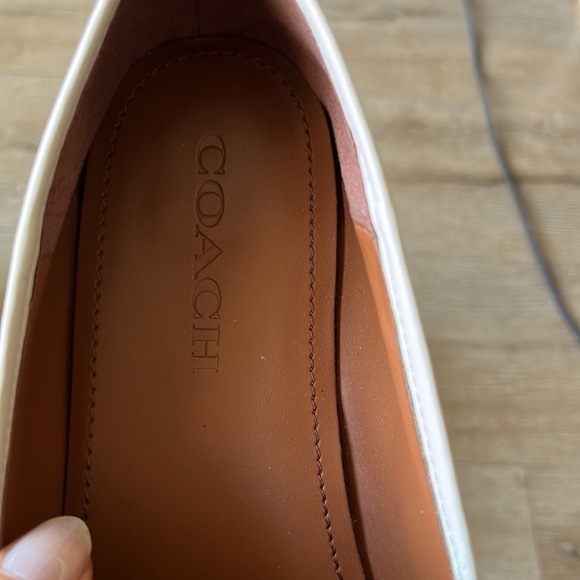 Coach Haley chalk leather loafers size 10 - Picture 2 of 4